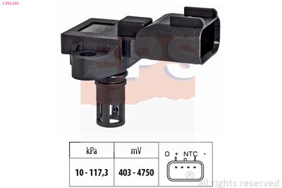 Air Pressure Sensor, altitude adaption EPS 1.993.203