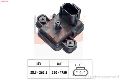 Air Pressure Sensor, altitude adaption EPS 1.993.355