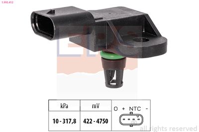Air Pressure Sensor, altitude adaption EPS 1.993.412
