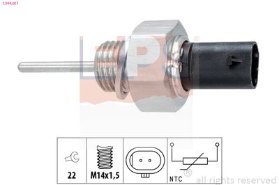 Sensor, intake air temperature EPS 1.994.051