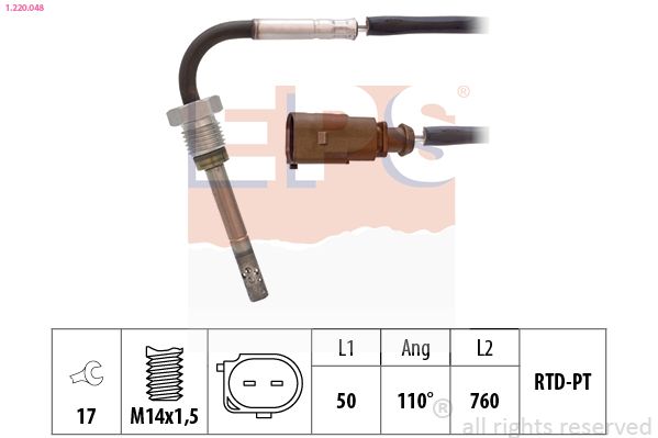 EPS 1.220.048 Sensor, exhaust gas temperature