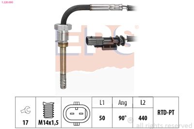 Sensor, exhaust gas temperature EPS 1.220.090