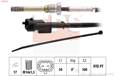 Sensor, exhaust gas temperature EPS 1.220.228