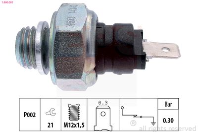 Oil Pressure Switch EPS 1.800.001