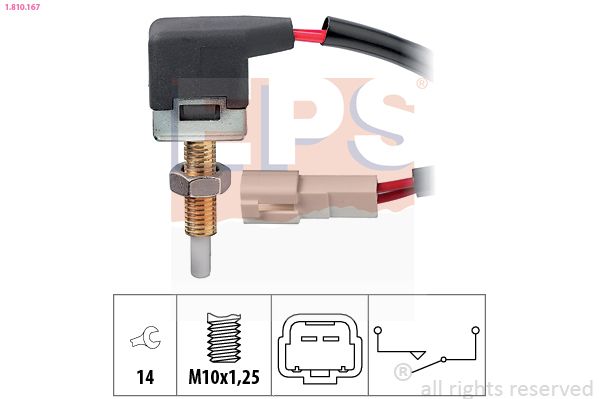 EPS 1.810.167 Switch, clutch control (cruise control)