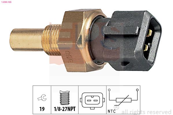 EPS 1.830.165 Sensor, coolant temperature