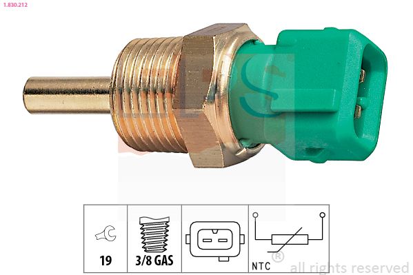 EPS 1.830.212 Sensor, coolant temperature