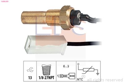 Sensor, oil temperature EPS 1.830.250