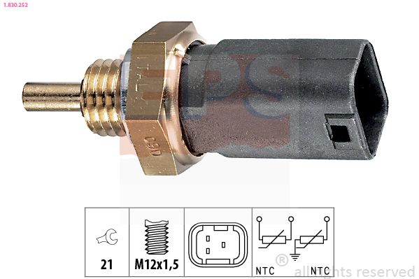 EPS 1.830.252 Sensor, coolant temperature