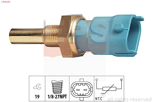 EPS 1.830.263 Sensor, coolant temperature