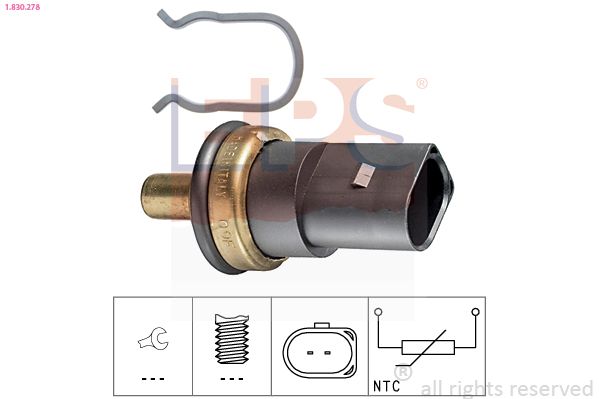EPS 1.830.278 Sensor, coolant temperature
