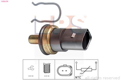 Sensor, coolant temperature EPS 1.830.278