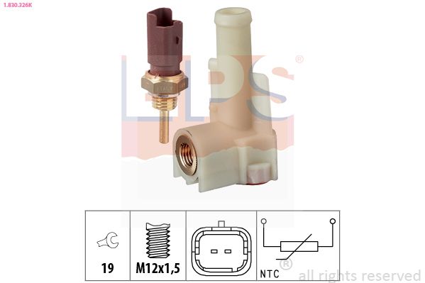 EPS 1.830.326K Sensor, coolant temperature
