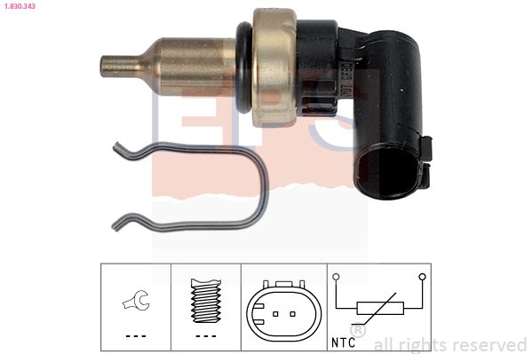 EPS 1.830.343 Sensor, coolant temperature
