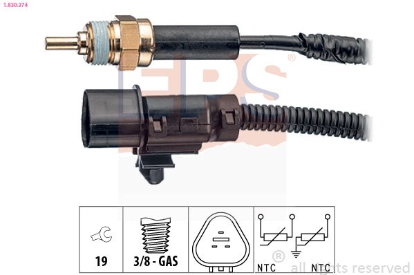 EPS 1.830.374 Sensor, coolant temperature