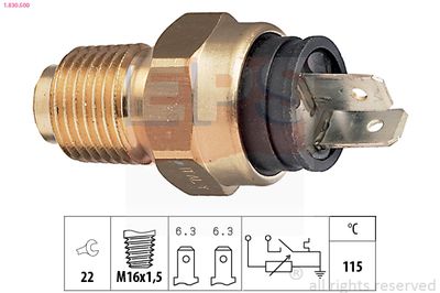 Sensor, coolant temperature EPS 1.830.500