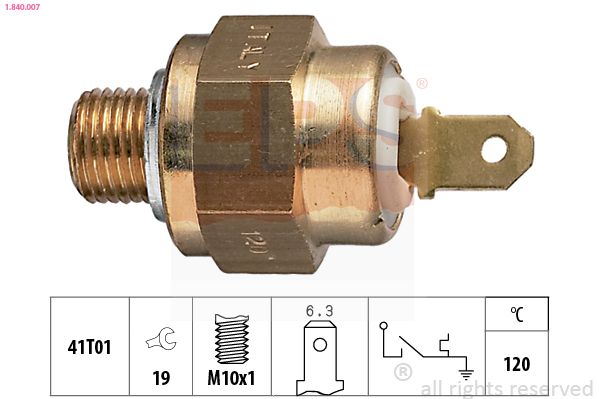 EPS 1.840.007 Temperature Switch, coolant warning lamp