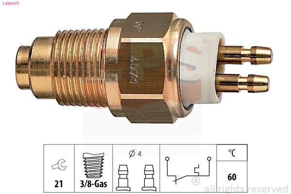 EPS 1.840.071 Temperature Switch, coolant warning lamp