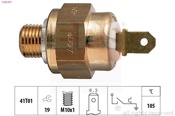 EPS 1.840.097 Temperature Switch, coolant warning lamp