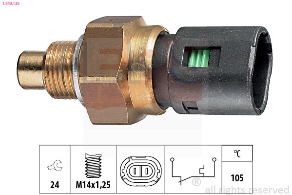 EPS 1.840.126 Temperature Switch, coolant warning lamp