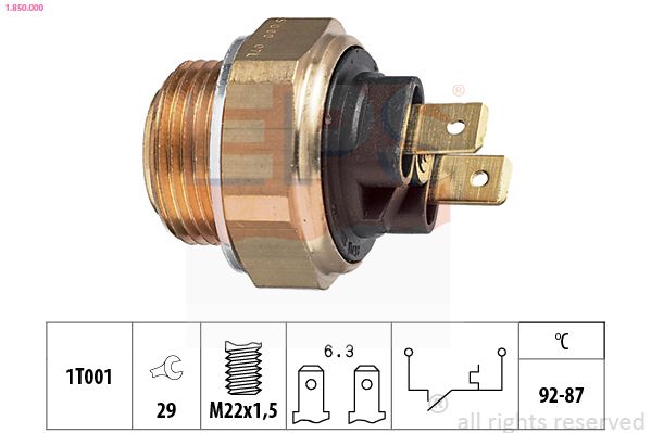 EPS 1.850.000 Temperature Switch, radiator fan