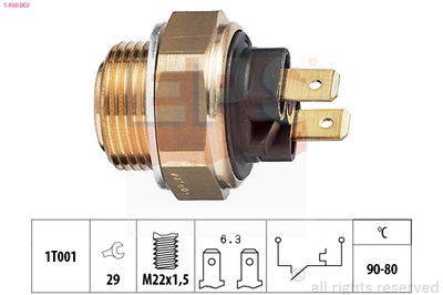 Temperature Switch, radiator fan EPS 1.850.002