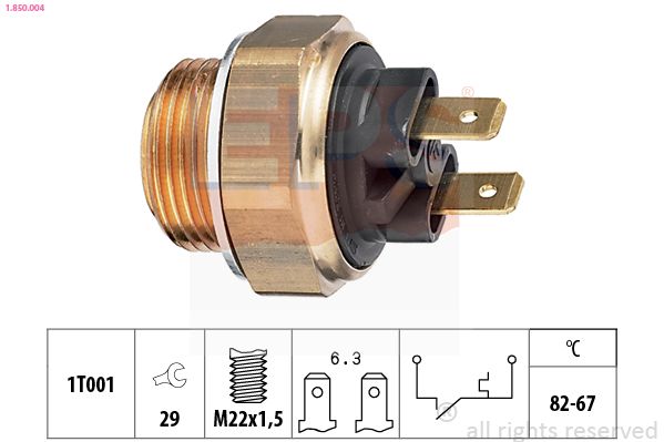 EPS 1.850.004 Temperature Switch, radiator fan