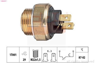 Temperature Switch, radiator fan EPS 1.850.017