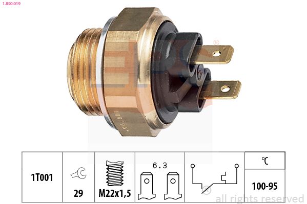EPS 1.850.019 Temperature Switch, radiator fan
