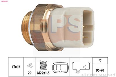 Temperature Switch, radiator fan EPS 1.850.027