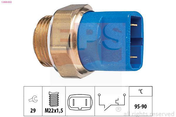 EPS 1.850.032 Temperature Switch, radiator fan