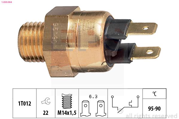 EPS 1.850.064 Temperature Switch, radiator fan