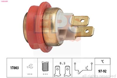 Temperature Switch, radiator fan EPS 1.850.093