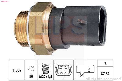 Temperature Switch, radiator fan EPS 1.850.102