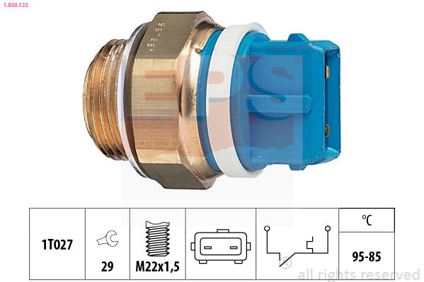EPS 1.850.122 Temperature Switch, radiator fan