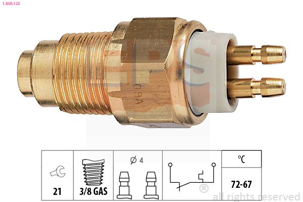 EPS 1.850.125 Temperature Switch, radiator fan