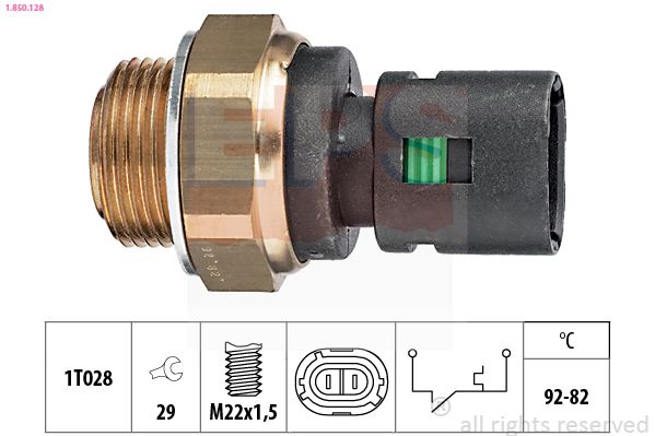 EPS 1.850.128 Temperature Switch, radiator fan