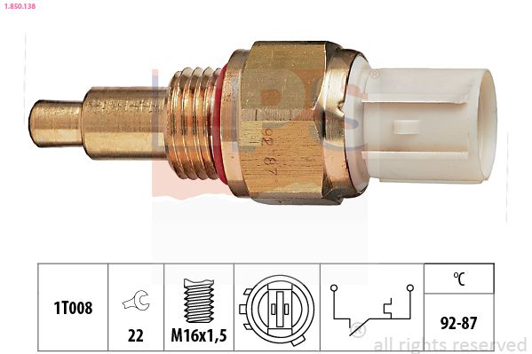 EPS 1.850.138 Temperature Switch, radiator fan