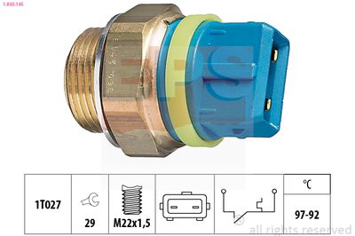 Temperature Switch, radiator fan EPS 1.850.145