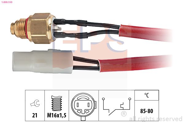 EPS 1.850.150 Temperature Switch, radiator fan