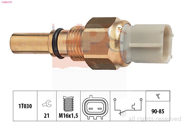 EPS 1.850.151 Temperature Switch, radiator fan