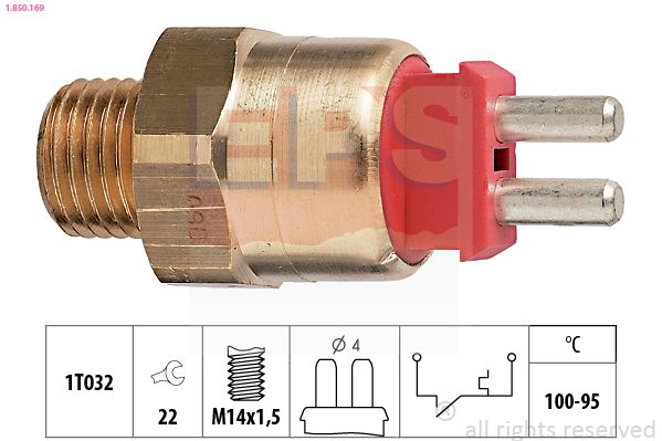 EPS 1.850.169 Temperature Switch, radiator fan