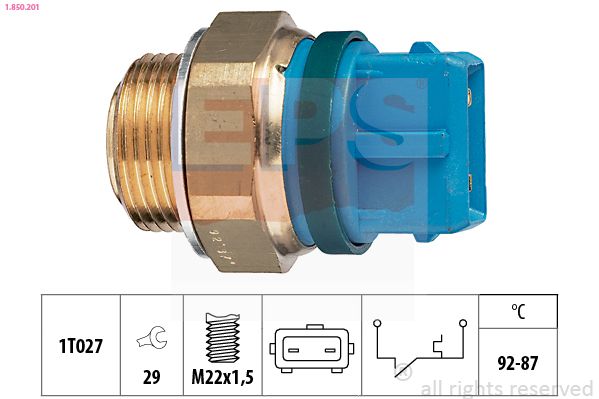 EPS 1.850.201 Temperature Switch, radiator fan