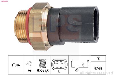 Temperature Switch, radiator fan EPS 1.850.230