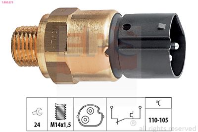 Temperature Switch, radiator fan EPS 1.850.273
