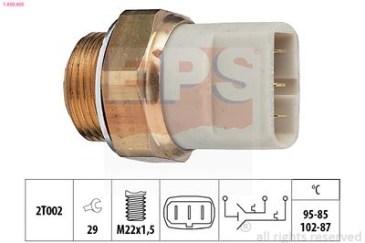 Temperature Switch, radiator fan EPS 1.850.605