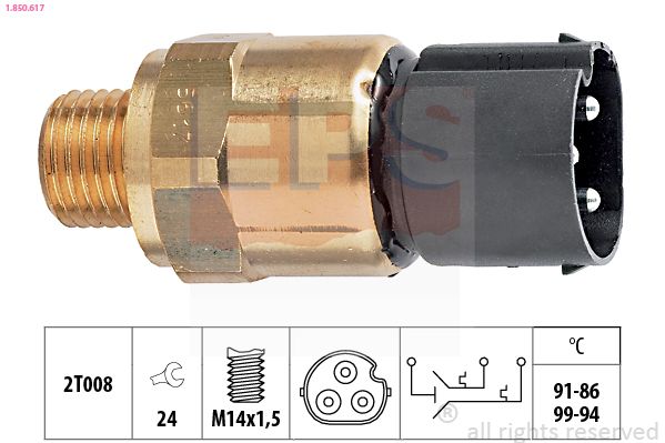 EPS 1.850.617 Temperature Switch, radiator fan