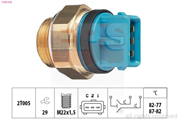 EPS 1.850.630 Temperature Switch, radiator fan