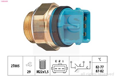 Temperature Switch, radiator fan EPS 1.850.630