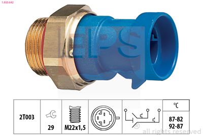 Temperature Switch, radiator fan EPS 1.850.642